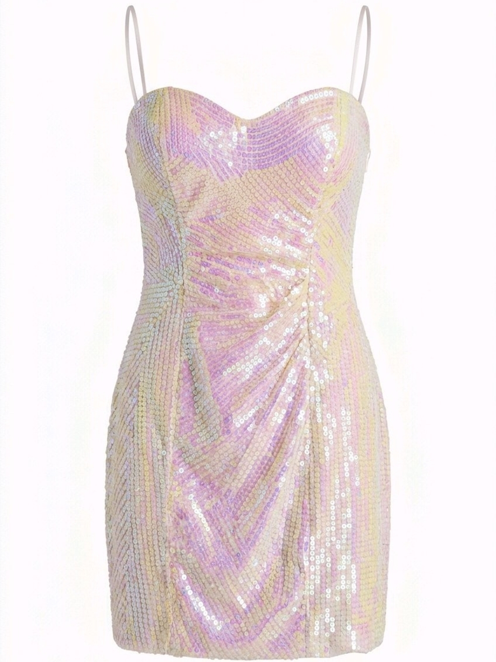 Flirt by Maggie Sottero Pink Nude Sequin Mini Dress - NWT Size 12